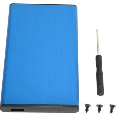SABE Gehäuse Aus Blauer Aluminiumlegierung Für Externe 2,5-zoll-sata- Und Usb-3.0-festplatten, Tragbare Computertasche SABE Gehäuse Aus Blauer Aluminiumlegierung Für Externe 2,5-zoll-sata- Und Usb-3.0-festplatten, Tragbare Computertasche