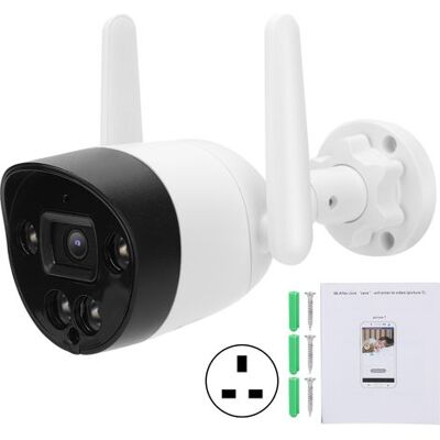 SABE 1080p-wlan-kamera Mit Bewegungserkennung, Infrarot-nachtsicht, Ip66 Wasserdicht, Für Die Außenüberwachung, 100–240 V Uk-stecker SABE 1080p-wlan-kamera Mit Bewegungserkennung, Infrarot-nachtsicht, Ip66 Wasserdicht, Für Die Außenüberwachung, 100–240 V Uk-stecker