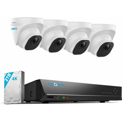 4k Überwachungskamera Aussen Set, Smarter Personenerkennung Und Fahrzeugerkennung 8ch Videoüberwachung Mit 4x 8mp Poe Ip Kamera Und 2tb Hdd Nvr, Ip66, 30m Nachtsicht Mit Audio, Rlk8-800d4-a - Reolink 4k Überwachungskamera Aussen Set, Smarter Personenerkennung Und Fahrzeugerkennung 8ch Videoüberwachung Mit 4x 8mp Poe Ip Kamera Und 2tb Hdd Nvr, Ip66, 30m Nachtsicht Mit Audio, Rlk8-800d4-a - Reolink