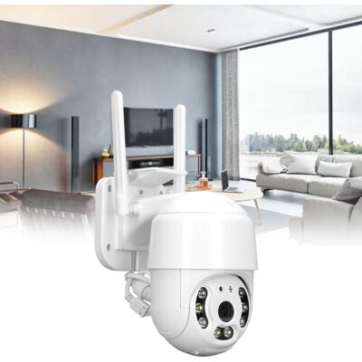 JUTE Wifi-kamera, Wasserdichte Ptz-panoramakamera Für Den Außenbereich, 1080p-hochauflösung, Zwei-wege-gegensprechanlage, Sicherheitsüberwachung. JUTE Wifi-kamera, Wasserdichte Ptz-panoramakamera Für Den Außenbereich, 1080p-hochauflösung, Zwei-wege-gegensprechanlage, Sicherheitsüberwachung.