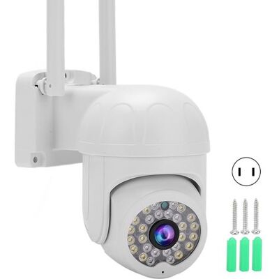 SABE Kabellose Überwachungskamera, Wasserdicht, Staubdicht, Panoramafunktion, Intelligenter Alarm, Sicherheitskamera, Webcam, 100–240 V, Us-stecker SABE Kabellose Überwachungskamera, Wasserdicht, Staubdicht, Panoramafunktion, Intelligenter Alarm, Sicherheitskamera, Webcam, 100–240 V, Us-stecker