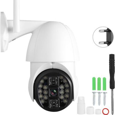 SABE Outdoor-ptz-dome-kamera Mit 1080p-hd-auflösung, Wlan, 20 Leds, Wasserdicht, 110–240-v-netzteil SABE Outdoor-ptz-dome-kamera Mit 1080p-hd-auflösung, Wlan, 20 Leds, Wasserdicht, 110–240-v-netzteil