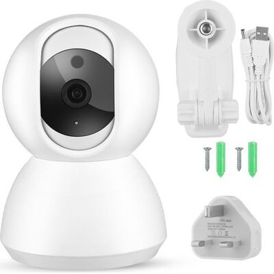 SABE 7200p Wlan-ip-kamera, Kabellose Schwenk-/neigefunktion, 100–240 V (uk), Für Babys, Haustiere, Senioren Und Büros SABE 7200p Wlan-ip-kamera, Kabellose Schwenk-/neigefunktion, 100–240 V (uk), Für Babys, Haustiere, Senioren Und Büros