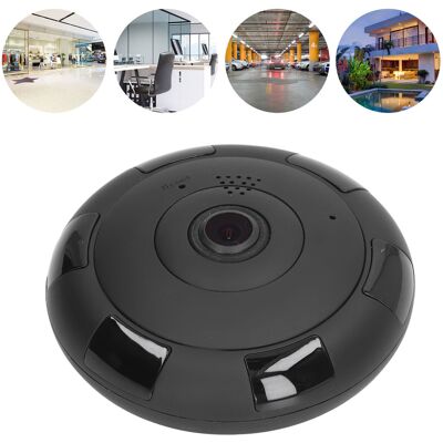 JUTE 3d 1080p Kabellose Panorama-ip-kamera Mit 360°-nachtsicht, Europäischer Standard 100–240 V, Schwarz JUTE 3d 1080p Kabellose Panorama-ip-kamera Mit 360°-nachtsicht, Europäischer Standard 100–240 V, Schwarz