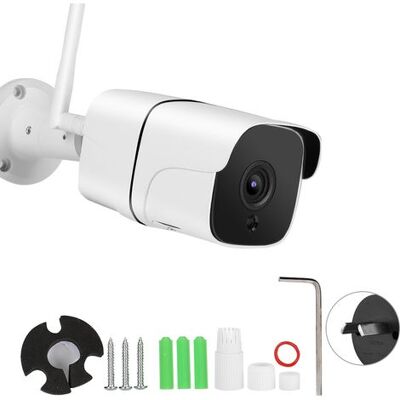 SABE Wlan-überwachungskamera Für Den Außenbereich (720p Hd), Kabellos, Wasserdicht, Bewegungserkennung, Ip65 (au) SABE Wlan-überwachungskamera Für Den Außenbereich (720p Hd), Kabellos, Wasserdicht, Bewegungserkennung, Ip65 (au)