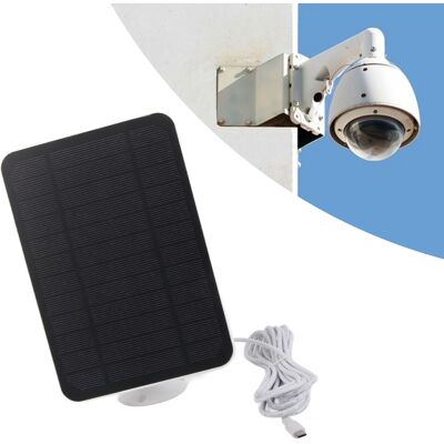 JUTE Stromsparende 4w 5v Video-türklingel, Kompatibel Mit Arlo, Ring, Eufy Und Blink, Solarladepanel, Weißer Solarmonitor Für Den Außenbereich JUTE Stromsparende 4w 5v Video-türklingel, Kompatibel Mit Arlo, Ring, Eufy Und Blink, Solarladepanel, Weißer Solarmonitor Für Den Außenbereich