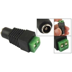 Trade Shop Traesio - 4X anschlussadapter 12V balun bnc jack rca für dvr überwachungskameras 4X buchsennetzteil