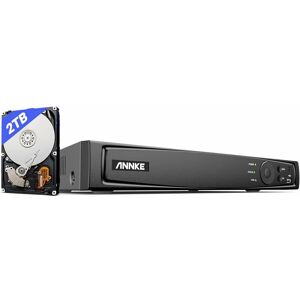 ANNKE CCTV-Kamerasystem 4K PoE nvr, 8 Kanäle, RJ45, Netzwerk-Videorekorder mit 2 tb Festplatte, 8 mp, 5 mp, 4 mp, 1080P hd, IP-Kamera,