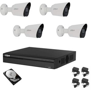 Video überwachung kit 4 kameras infrarot 2 mpx ip cloud hd 2 tb - Dahua