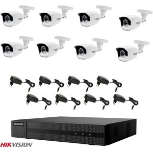 Videoüberwachungskit 8 kanal dvr hybridkameras für den aussenbereich - Hikvision