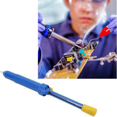 JUTE Best/bst-108 Große Entlötpumpe, Leistungsstarker Manueller Entlötstift, Elektronisches Lötflussmittel, Entlötstift, Blau JUTE Best/bst-108 Große Entlötpumpe, Leistungsstarker Manueller Entlötstift, Elektronisches Lötflussmittel, Entlötstift, Blau