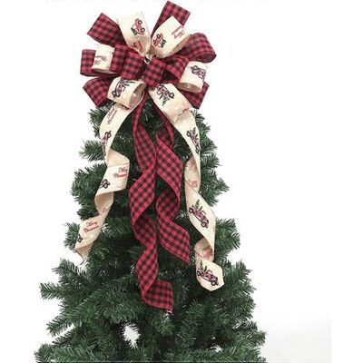 OEM Dekorative Schleife Zum Aufhängen Am Weihnachtsbaum - Dunkelrot - Polyester - Für Partys Und Hochzeiten OEM Dekorative Schleife Zum Aufhängen Am Weihnachtsbaum - Dunkelrot - Polyester - Für Partys Und Hochzeiten