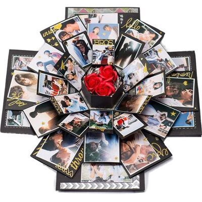 OEM Chinesische Valentinstags-geschenkbox, Überraschungs-explosionsbox, Handgefertigt, Kreatives Fotoalbum Zum Selbermachen, Weihnachts- Oder Geburtstagsgeschenk, Leere Box OEM Chinesische Valentinstags-geschenkbox, Überraschungs-explosionsbox, Handgefertigt, Kreatives Fotoalbum Zum Selbermachen, Weihnachts- Oder Geburtstagsgeschenk, Leere Box