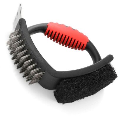 OEM 3-in-1 Grillbürste/grillreinigungsbürste/schaber/drahtbürste OEM 3-in-1 Grillbürste/grillreinigungsbürste/schaber/drahtbürste