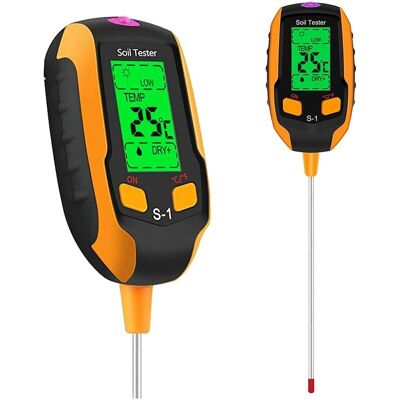 OEM Verbessertes 4-in-1-bodenfeuchtemessgerät (2022): Digitales Messgerät Für Pflanzentemperatur, Bodenfeuchte, Ph-wert Und Sonnenlicht OEM Verbessertes 4-in-1-bodenfeuchtemessgerät (2022): Digitales Messgerät Für Pflanzentemperatur, Bodenfeuchte, Ph-wert Und Sonnenlicht