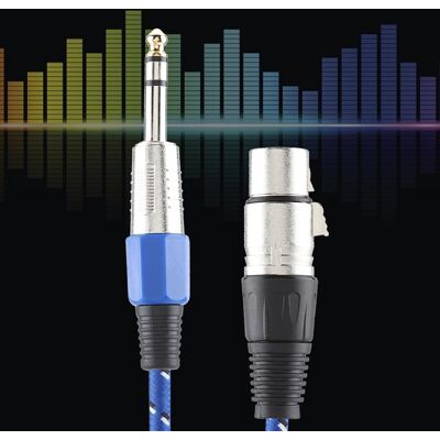 HEAT 1,8 M Langes, Geschirmtes Auto-audiokabel, Modifizierter 6,35-mm-anschluss, Blau, Stereo-cinch-kabel, Schallgedämmtes Autokabel, Premium-qualität. HEAT 1,8 M Langes, Geschirmtes Auto-audiokabel, Modifizierter 6,35-mm-anschluss, Blau, Stereo-cinch-kabel, Schallgedämmtes Autokabel, Premium-qualität.