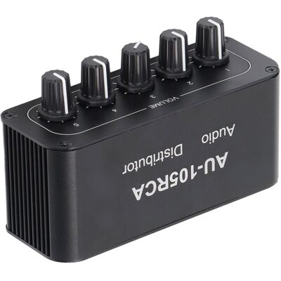 HEAT Bidirektionaler Audio-umschalter, Hifi-5-wege-audio-splitter Für Multimedia-konferenzräume HEAT Bidirektionaler Audio-umschalter, Hifi-5-wege-audio-splitter Für Multimedia-konferenzräume