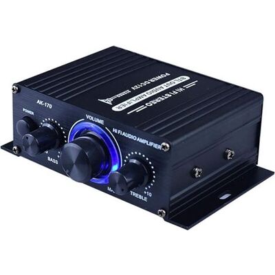 OEM Mini-hifi-audio-leistungsverstärker 12 V Dc – Tragbarer Stereo-audio-receiver Mit Zweikanal-funktion – Schwarz – Aimoonsa-dou OEM Mini-hifi-audio-leistungsverstärker 12 V Dc – Tragbarer Stereo-audio-receiver Mit Zweikanal-funktion – Schwarz – Aimoonsa-dou