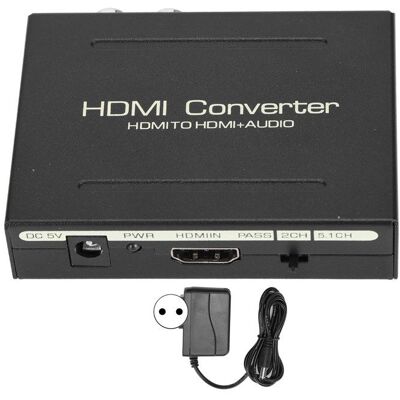 OEM Hdmi-audio-splitter, Rca L/r Hdmi Auf Hdmi Spdif Optischer Audio-adapter, 100–240 V OEM Hdmi-audio-splitter, Rca L/r Hdmi Auf Hdmi Spdif Optischer Audio-adapter, 100–240 V