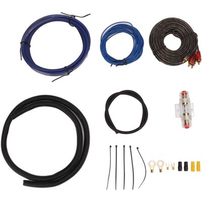 HEAT Auto-verstärker-kabelset Mit Audiokabel, Massekabel Und Wellschlauch Für Lautsprecher Und Subwoofer HEAT Auto-verstärker-kabelset Mit Audiokabel, Massekabel Und Wellschlauch Für Lautsprecher Und Subwoofer