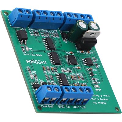 HEAT Analog-digital-modul Rs485 8-kanal Adc/dac-wandler N4dba06 Io-platine Dc 12v HEAT Analog-digital-modul Rs485 8-kanal Adc/dac-wandler N4dba06 Io-platine Dc 12v