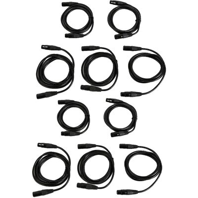 OEM Dmx-kabel, 3-polige Xlr-stecker, Zuverlässige Signalübertragung, 10er-packung, 2 M OEM Dmx-kabel, 3-polige Xlr-stecker, Zuverlässige Signalübertragung, 10er-packung, 2 M