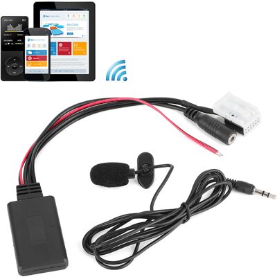 HEAT 12-poliger Bluetooth-audiokabel-aux-adapter Mit Mikrofon, Passend Für Citroën Berlingo HEAT 12-poliger Bluetooth-audiokabel-aux-adapter Mit Mikrofon, Passend Für Citroën Berlingo