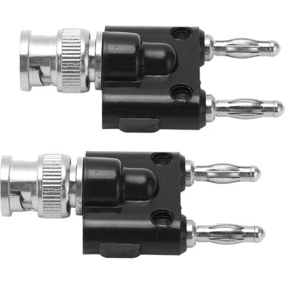 HEAT 2 Stück 2-wege-bananenstecker Bnc-stecker Auf 2-reihige Lautsprecherkabel-anschlussklemmen Adapter J.20021 4 Mm HEAT 2 Stück 2-wege-bananenstecker Bnc-stecker Auf 2-reihige Lautsprecherkabel-anschlussklemmen Adapter J.20021 4 Mm