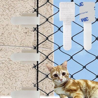OEM 60 Crochets Adhésifs D'Extérieur Pour Fixer Des Filets De Sécurité Pour Chats Sur Les Balcons. Installation Sans Perçage. Modèle 3m OEM 60 Crochets Adhésifs D'Extérieur Pour Fixer Des Filets De Sécurité Pour Chats Sur Les Balcons. Installation Sans Perçage. Modèle 3m