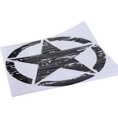 HEAT Schwarzer Stern-karosserieaufkleber, 50 Cm, Für Jeep Wrangler Rubicon Jk Cj Tj Yj, F150, Strapazierfähige Klebefläche, Außendekoration, 4x4-tuning-zubehör HEAT Schwarzer Stern-karosserieaufkleber, 50 Cm, Für Jeep Wrangler Rubicon Jk Cj Tj Yj, F150, Strapazierfähige Klebefläche, Außendekoration, 4x4-tuning-zubehör