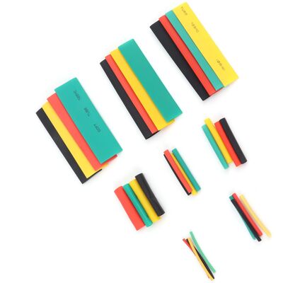 HEAT 328-teiliges Schrumpfschlauch-set, 4-farbig (gelb, Schwarz, Rot, Grün) Für Elektronische Bauteile HEAT 328-teiliges Schrumpfschlauch-set, 4-farbig (gelb, Schwarz, Rot, Grün) Für Elektronische Bauteile