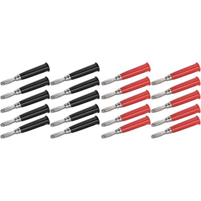 HEAT 20 Paar Bananenstecker M5-gewinde, Kupferstecker Für 4-mm-lautsprecherkabel, Multimeter-prüfspitzen HEAT 20 Paar Bananenstecker M5-gewinde, Kupferstecker Für 4-mm-lautsprecherkabel, Multimeter-prüfspitzen