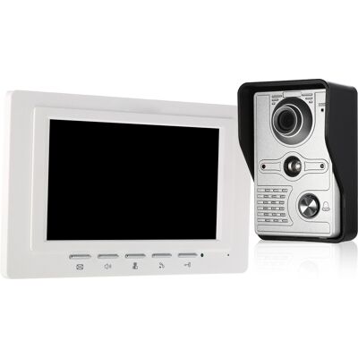 OEM 7-zoll-video-türklingel Mit Kabel, Innenmonitor, Regensicherer Außenkamera, Ir-sperrfilter, Video-gegensprechanlage Und Zwei-wege-audio OEM 7-zoll-video-türklingel Mit Kabel, Innenmonitor, Regensicherer Außenkamera, Ir-sperrfilter, Video-gegensprechanlage Und Zwei-wege-audio
