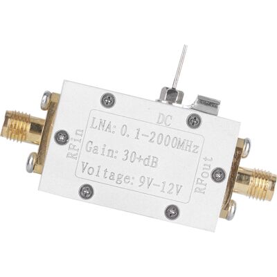 HEAT Lna 0,1–2000 Mhz 30 Db Hf-breitbandverstärker, Rauscharmer Hf-verstärker Für Fm-fernbedienungsempfänger HEAT Lna 0,1–2000 Mhz 30 Db Hf-breitbandverstärker, Rauscharmer Hf-verstärker Für Fm-fernbedienungsempfänger