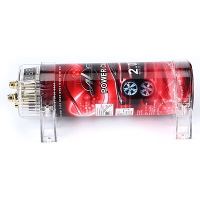 HEAT 2 Farad Auto-audio-leistungskondensator, Verstärker-spannungsregler, Rote Led, 10–16 V Dc, Modifizierte Autoteile HEAT 2 Farad Auto-audio-leistungskondensator, Verstärker-spannungsregler, Rote Led, 10–16 V Dc, Modifizierte Autoteile