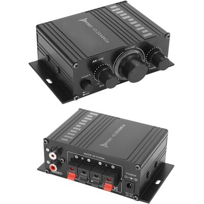 HEAT Mini-12v-verstärker, Klarer Klang, Verzerrungsfrei, Tragbar Für Auto Oder Zuhause, Mp3-player HEAT Mini-12v-verstärker, Klarer Klang, Verzerrungsfrei, Tragbar Für Auto Oder Zuhause, Mp3-player