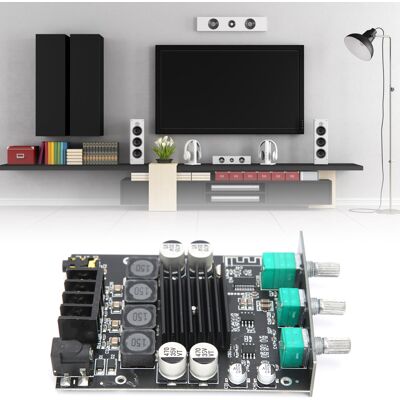 JUTE 50w2 Bluetooth-verstärkerplatine, Audioverstärkerplatinenmodul-vorverstärker Mit Hoch- Und Tieftonregelung, Subwoofer, Zweikanal-stereo-bluetooth 5.0. JUTE 50w2 Bluetooth-verstärkerplatine, Audioverstärkerplatinenmodul-vorverstärker Mit Hoch- Und Tieftonregelung, Subwoofer, Zweikanal-stereo-bluetooth 5.0.