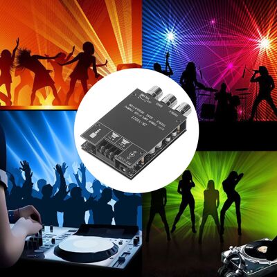 JUTE Zk-1002t 100w X 2 Bluetooth 5.0 Audioverstärkermodul Mit Höhen- Und Bassregelung, Subwoofer, Zweikanal-stereo, 12–24v Dc JUTE Zk-1002t 100w X 2 Bluetooth 5.0 Audioverstärkermodul Mit Höhen- Und Bassregelung, Subwoofer, Zweikanal-stereo, 12–24v Dc