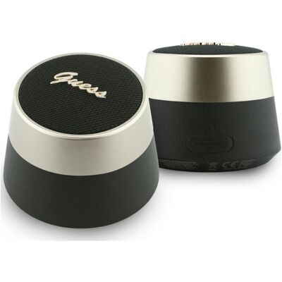 OEM Guess 5w Bluetooth-lautsprecher Mit Metalllogo, Schwarz OEM Guess 5w Bluetooth-lautsprecher Mit Metalllogo, Schwarz