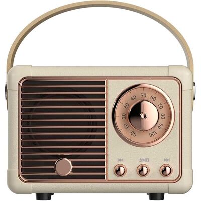 OEM Retro-bluetooth-lautsprecher Tragbarer Kabelloser Lautsprecher Klarer Stereoklang Satter Bass Vintage-design Perfektes Geburtstagsgeschenk Für Beige OEM Retro-bluetooth-lautsprecher Tragbarer Kabelloser Lautsprecher Klarer Stereoklang Satter Bass Vintage-design Perfektes Geburtstagsgeschenk Für Beige