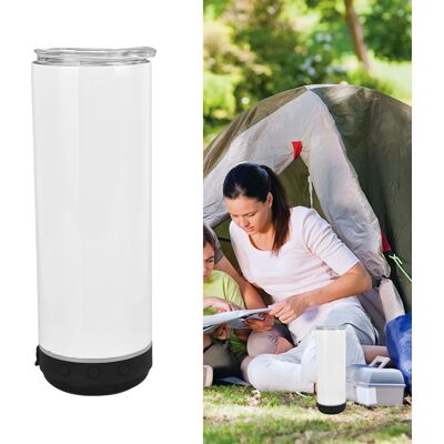 JUTE 590 Ml (20 Oz) Gerader Zylindrischer Becher Mit Thermosublimation, Musikdesign, Mit Abnehmbarem Bluetooth-lautsprecher, Tragbarer Und Isolierter Becher, Schwarzer Hintergrund. JUTE 590 Ml (20 Oz) Gerader Zylindrischer Becher Mit Thermosublimation, Musikdesign, Mit Abnehmbarem Bluetooth-lautsprecher, Tragbarer Und Isolierter Becher, Schwarzer Hintergrund.