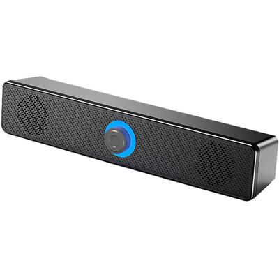 OEM Kompakte Tv-soundbar Mit Surround-sound Für Fernseher – Kabelloser Bluetooth 5.0-lautsprecher Mit Blauer Led-beleuchtung OEM Kompakte Tv-soundbar Mit Surround-sound Für Fernseher – Kabelloser Bluetooth 5.0-lautsprecher Mit Blauer Led-beleuchtung