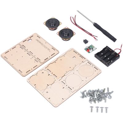 HEAT Diy-bluetooth-lautsprecher-set, Stereo-surround, Ungiftiges Verbundholz, Diy-lautsprecher-set Für Schüler HEAT Diy-bluetooth-lautsprecher-set, Stereo-surround, Ungiftiges Verbundholz, Diy-lautsprecher-set Für Schüler