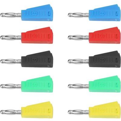 OEM Stapelbare, Vernickelte Bananenstecker Für Lautsprecher – Ideal Für Klassenzimmer, Labore Oder Industrielle Anwendungen – 10er-packung OEM Stapelbare, Vernickelte Bananenstecker Für Lautsprecher – Ideal Für Klassenzimmer, Labore Oder Industrielle Anwendungen – 10er-packung