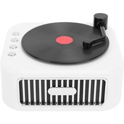 OEM Kabelloser Lautsprecher Mit 360 Surround-sound Vintage-plattenspieler Hifi-lautsprecher Mit 1200-mah-akku Unterstützung Für Speicherkarten Und Weiß OEM Kabelloser Lautsprecher Mit 360 Surround-sound Vintage-plattenspieler Hifi-lautsprecher Mit 1200-mah-akku Unterstützung Für Speicherkarten Und Weiß