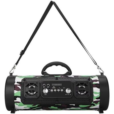 OEM Tragbarer Bluetooth-lautsprecher 3000 Mah Kabelloser Lautsprecher Mit Subwoofer 15 W Leistung Bluetooth-lautsprecher Mit Fm-radio Und Für Den Und Grün OEM Tragbarer Bluetooth-lautsprecher 3000 Mah Kabelloser Lautsprecher Mit Subwoofer 15 W Leistung Bluetooth-lautsprecher Mit Fm-radio Und Für Den Und Grün