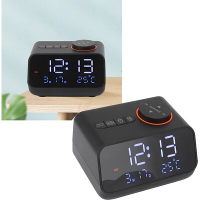 JUTE Multifunktionales Led-digitalradio Mit Musikwiedergabe Und Ukw-radio. Einfache Sendersuche Durch Drehen Des Displays. Ideal Für Kinderzimmer, Nachttisch Oder Büro (schwarz). JUTE Multifunktionales Led-digitalradio Mit Musikwiedergabe Und Ukw-radio. Einfache Sendersuche Durch Drehen Des Displays. Ideal Für Kinderzimmer, Nachttisch Oder Büro (schwarz).