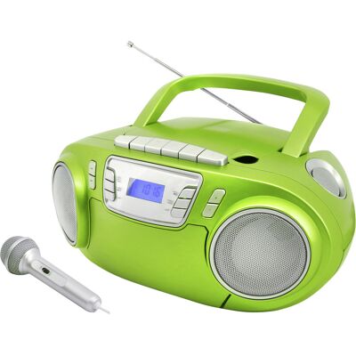 Soundmaster Scd5800gr Cd-radio Ukw Usb, Kassette, Radiorecorder Inkl. Mikrofon Grün Soundmaster Scd5800gr Cd-radio Ukw Usb, Kassette, Radiorecorder Inkl. Mikrofon Grün