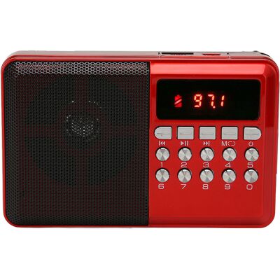 HEAT Tragbares Am/fm-radio Mit Speicherkarten- Und Mp3-wiedergabe, Batteriebetrieb, Ergonomischer Außenantenne Und Taschenradio HEAT Tragbares Am/fm-radio Mit Speicherkarten- Und Mp3-wiedergabe, Batteriebetrieb, Ergonomischer Außenantenne Und Taschenradio