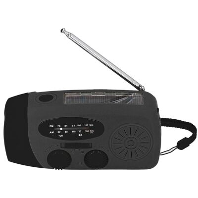 HEAT Handkurbel-solarradio Mit Led-taschenlampe, Tragbares Fm/am/wb-usb-radio Für Notfälle Und Katastrophenschutz, Schwarz, Japanisch HEAT Handkurbel-solarradio Mit Led-taschenlampe, Tragbares Fm/am/wb-usb-radio Für Notfälle Und Katastrophenschutz, Schwarz, Japanisch